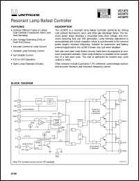 UC3872DW datasheet:  RESONANT LAMP BALLAST CONTROLLER UC3872DW