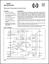 UC3871N datasheet:  RESONANT FLUORESCENT LAMP DRIVER UC3871N