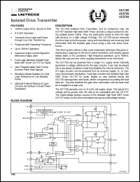 UC3726DWP datasheet:  ISOLATED DRIVE TRANSMITTER UC3726DWP