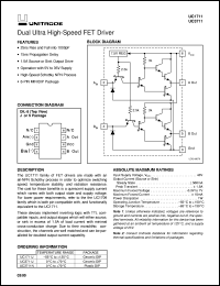 UC3711J datasheet:  DUAL ULTRA HIGH-SPEED FET DRIVER UC3711J