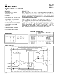 UC3710DW datasheet:  HIGH CURRENT FET DRIVER UC3710DW