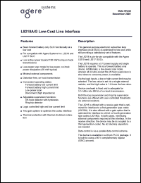 LUCL9218AAR datasheet: Low-cost line interface with reverse battery and PPM. Gain of 12. LUCL9218AAR