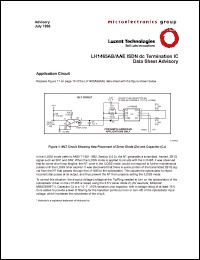 LH1465AAE datasheet: ISDN dc termination IC LH1465AAE