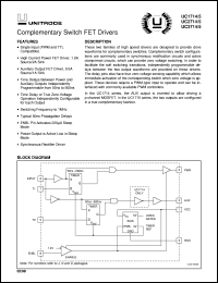 UC2714DPTR datasheet:  COMPLEMENTARY SWITCH FET DRIVERS UC2714DPTR