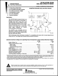 UC2709DWTR datasheet:  DUAL HIGH-SPEED FET DRIVER UC2709DWTR