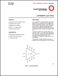 LG1625AXF datasheet: Laser driver LG1625AXF