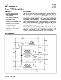 UC2702D datasheet:  QUAD PWM RELAY DRIVER UC2702D