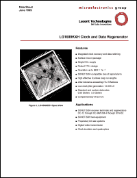 LG1600KXH2666 datasheet: Clock and data regenerator. LG1600KXH2666