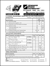 APT10026JN datasheet: 1000V, 33A power MOS IV APT10026JN