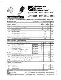 APT4020BN datasheet: 400V, 26A power MOS IV transistor APT4020BN