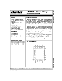 EL1508CL datasheet: Differential DSL line driver EL1508CL