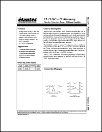 EL2126CW datasheet: Ultra-low noise, low power, wideband amplifier EL2126CW