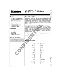 EL4501CS datasheet: Video front end EL4501CS