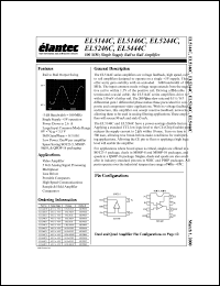 EL5246CN datasheet: 100MHz,single supply rail to rail amplifier EL5246CN