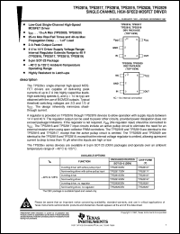 TPS2829DBV datasheet:  SINGLE CHANNEL HIGH-SPEED MOSFET DRIVER TPS2829DBV