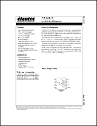 EL5181CS-T7 datasheet: 8ns high-speed comparator EL5181CS-T7