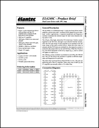 EL6240CL datasheet: Dial laser driver with APC Amp EL6240CL