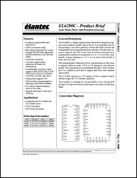 EL6290CU datasheet: Laser diode driver with waveform generator EL6290CU