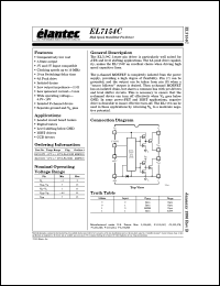 EL7154CS datasheet: High speed, monolithic pin driver EL7154CS