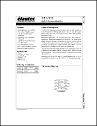 EL7155CS datasheet: High - performance pin driver EL7155CS