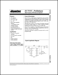 EL7512CY datasheet: High frequency PWM step-up regulator EL7512CY