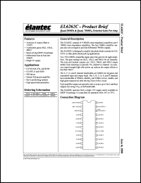 EL6262CU datasheet: Quad 20MHz and quad, 70MHz, switched gain pre-ampplifier EL6262CU