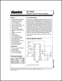 EL7564CM datasheet: Monolithic 4 Amp DC:DC step-down regulator EL7564CM