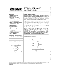 EL2004G datasheet: 350MHz FET buffer EL2004G