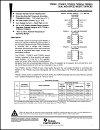 TPS2815P datasheet:  DUAL HIGH-SPEED MOSFET DRIVERS, 2 INPUT NAND TPS2815P