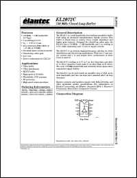 EL2072CS datasheet: 730MHz closed loop buffer EL2072CS