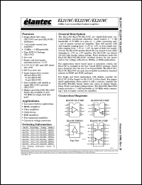 EL2170CN datasheet: 70MHz/1 mA current mode feedback amplifier EL2170CN