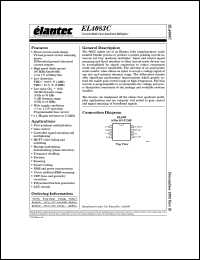 EL4083CN datasheet: Current mode four quadrant multiplier EL4083CN