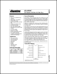 EL4583CS datasheet: Sync separator, 50% slice, S-H, filter, H/out EL4583CS