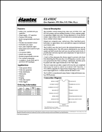 EL4583CS-T7 datasheet: Sync separator, 50% slice, S-H, filter, H/out EL4583CS-T7