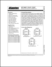 EL7202CN datasheet: High speed, dual channel power MOSFET driver EL7202CN