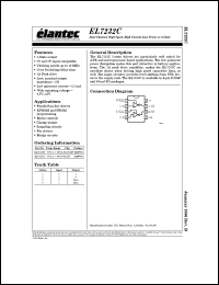 EL7232CN datasheet: High speed, dual channel, high current line driver w/3-state EL7232CN