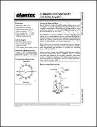 ELH0033G/883B datasheet: Fast operational amplifier ELH0033G/883B