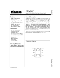 EL5421CY datasheet: Quad 12 MHz rail-to-rail input-output buffer EL5421CY