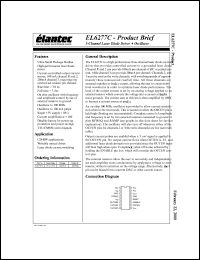 EL6277CU datasheet: 3-channel laser diode driver + oscillator EL6277CU