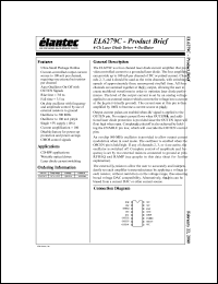 EL6279CU datasheet: 4-channel laser diode driver + oscillator EL6279CU