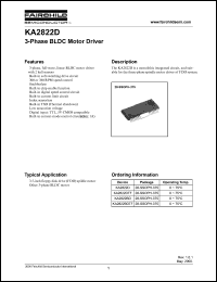 KA2822DTF datasheet: 3-phase BLDC motor driver KA2822DTF