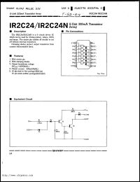IR2C24 datasheet: 6-unit 320mA transistor array IR2C24