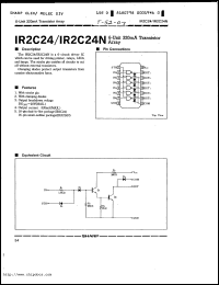 IR2C24N datasheet: 6-unit 320mA transistor array IR2C24N