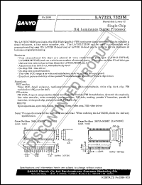 LA7323M datasheet: Single-chip HQ luminance signal processor LA7323M