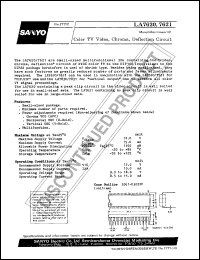 LA7620 datasheet: Color TV video, chroma, deflection circuit LA7620