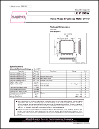 LB11990W datasheet: Three-phase brushless motor driver LB11990W