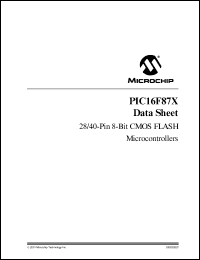 PIC16F873-10E/L datasheet: 8-bit CMOS FLASH microcontroller PIC16F873-10E/L