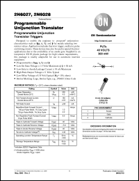 2N6028 datasheet: Programmable unijunction transistor 2N6028