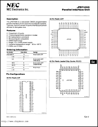 UPD71055L-10 datasheet: 10 MHz parallel interface unit UPD71055L-10