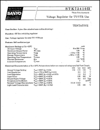 STK73410II datasheet: Voltage regulator for TV/VTR use STK73410II